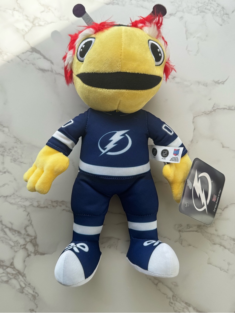 NHL Tampa Bay Lightning Plush Mascot - Yellow & Navy